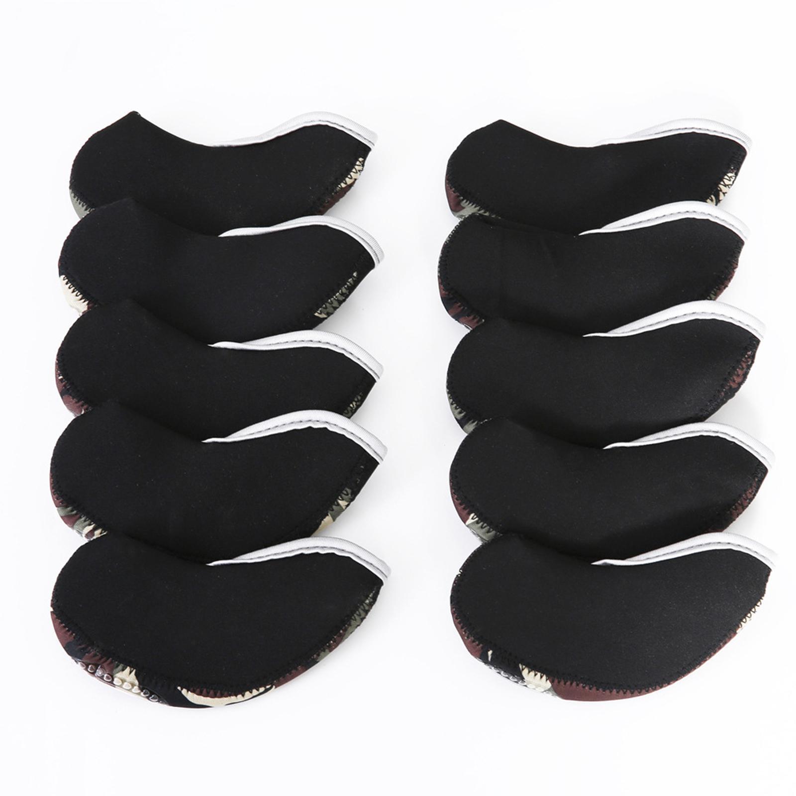 10Pcs Golf Iron Covers Set Golf Club Head Cover Fit Most Irons 3,4,5,6,7,8,9,A,P,S with Number