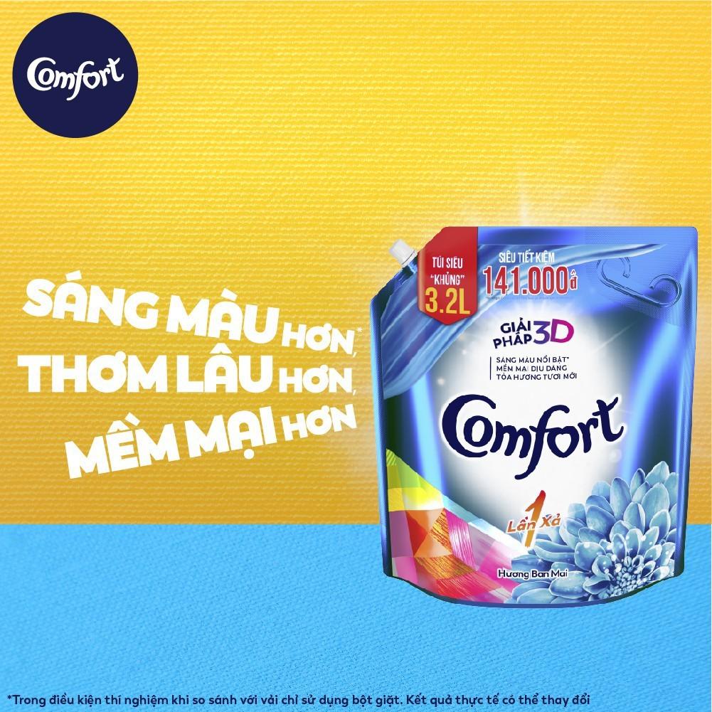 COMBO Giặt xả hoàn hảo OMO Đỏ 4Kg và Comfort Ban mai 3.2L