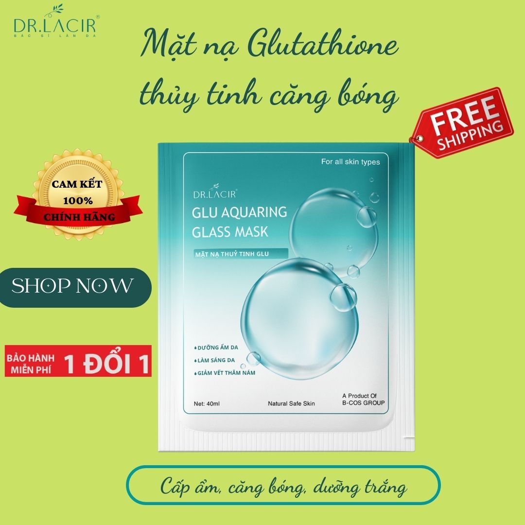 Mặt Nạ Glutathione Aquaring Glass Mark-  Dr.Lacir -Trong Suốt, Mờ Nám, Sáng Da -Chính Hãng Hàn Quốc