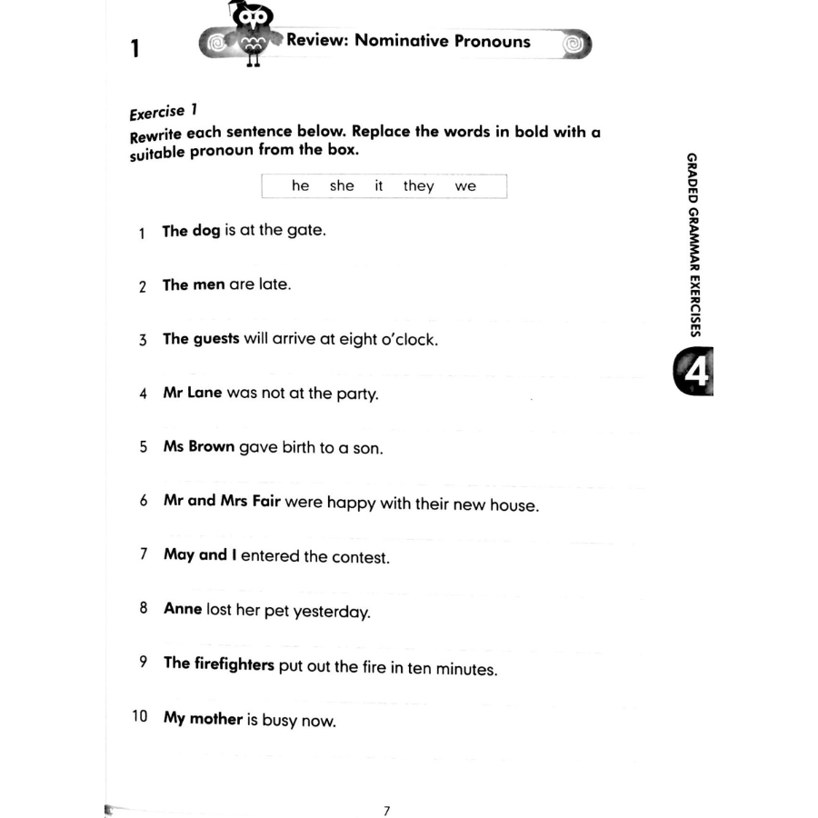 Graded Grammar Exercises 4