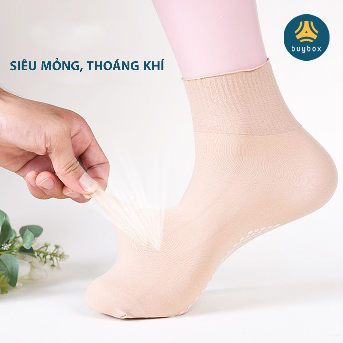 Combo 5, 10 cặp vớ da chất liệu lụa mỏng nhẹ, thanh lịch tăng tính thẩm mỹ cho trang phục của bạn - buybox - BBPK365