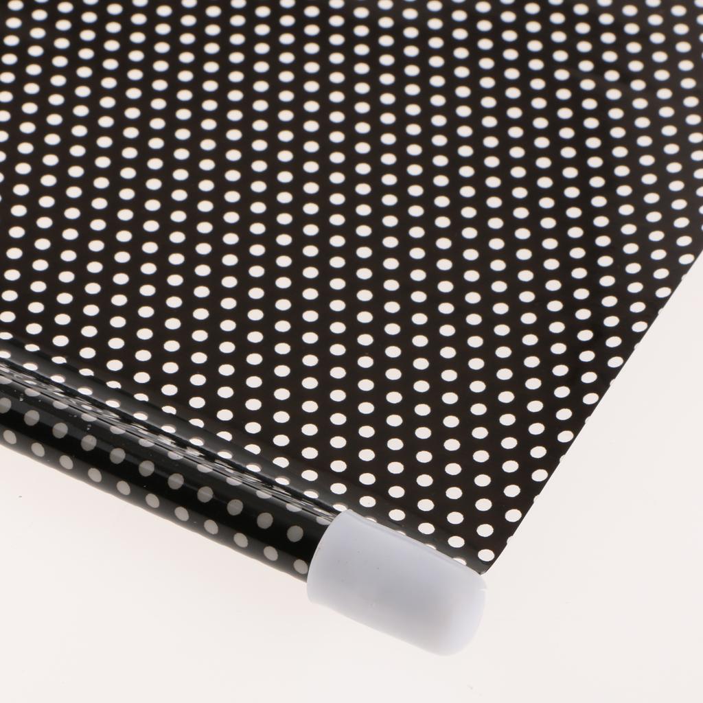 Black Car Front Rear Window Sun Shade Mesh Visor Roll Screen Curtain Cover