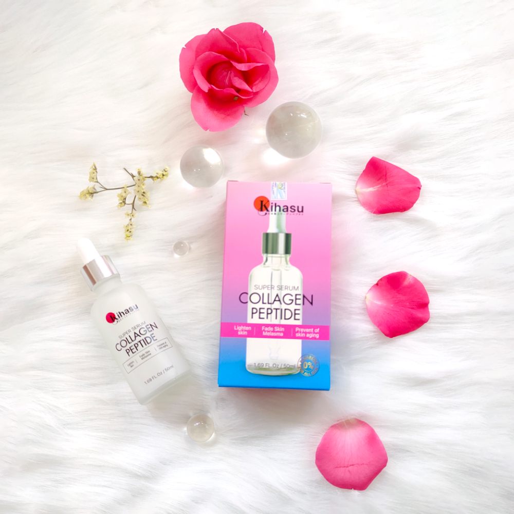 Serum dưỡng sáng da, ngăn lão hoá, dưỡng ẩm super serum collagen peptide kihasu: Sử dụng cho nam và nữ dùng cho mọi loại da