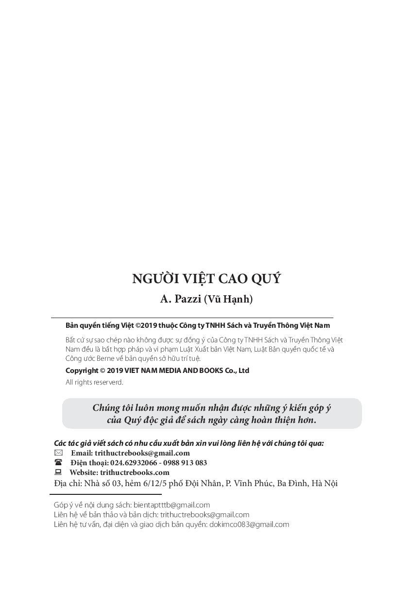Người Việt Cao Quý