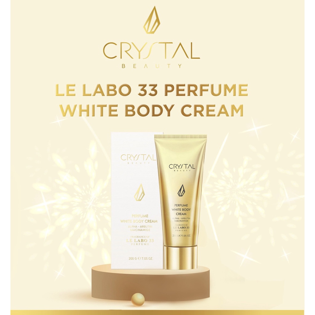 Sữa Dưỡng Thể Body Crystal Perfume White Body Cream Le Labo 33 Hương Nước Hoa 200g