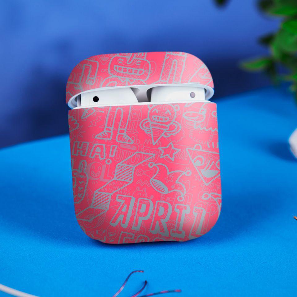 Miếng dán skin cho AirPods in hình thiết kế - atk080 (AirPods ,1 2, Pro, TWS, i12)