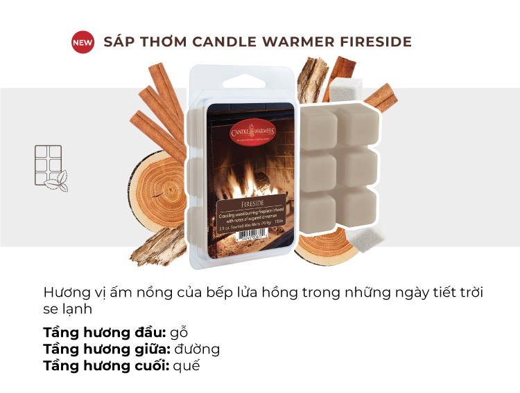 Sáp thơm Candle Warmer - Fireside