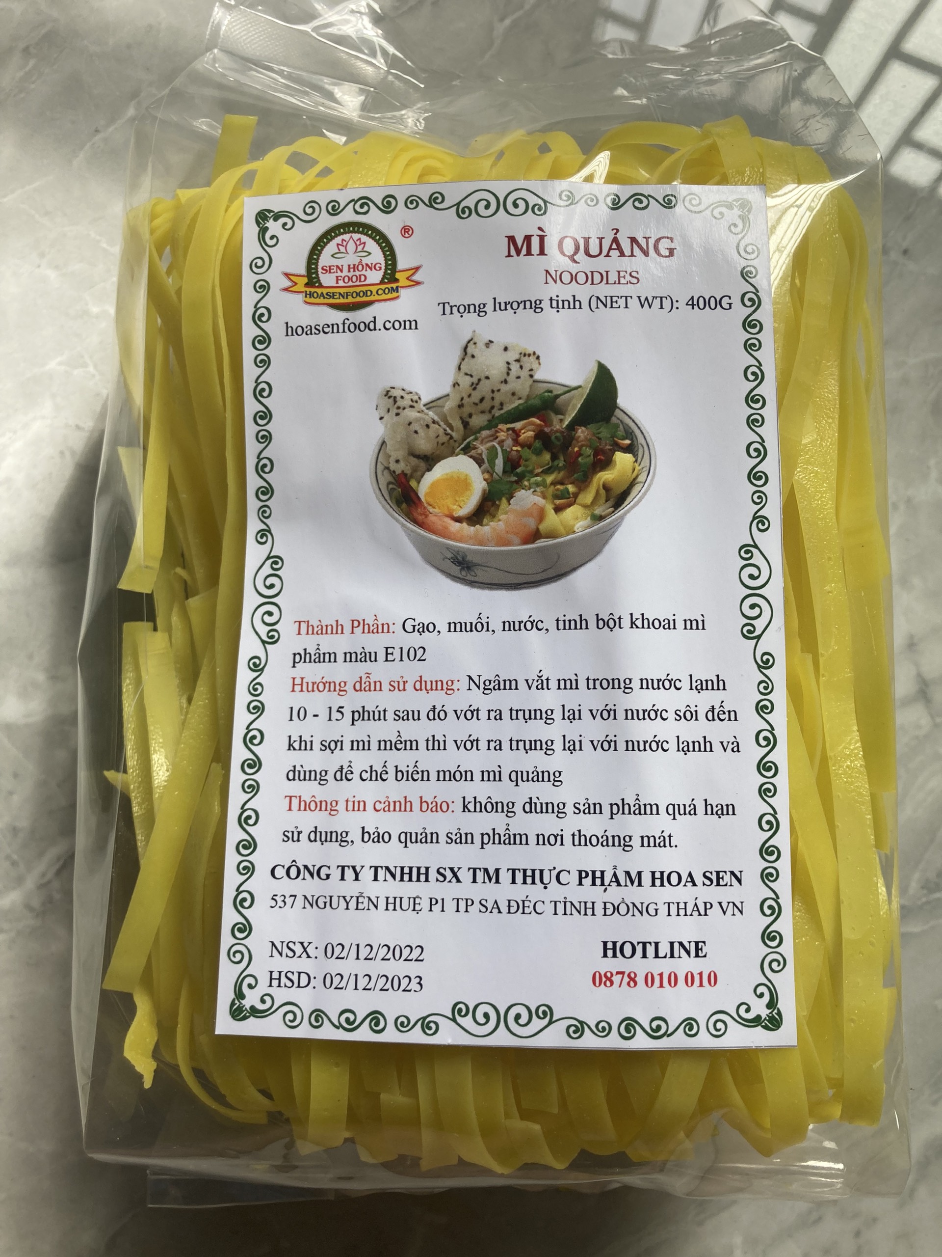 Mì Quảng Khô 400G