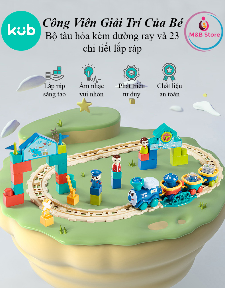 Bộ Đồ Chơi Tàu Hỏa Kèm Đường Ray - KUB