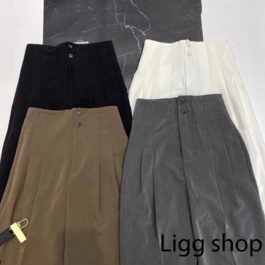 QUẦN BAGGY HAI CÚC DÁNG THỤNG B322, QUẦN BAGGY CÔNG SỞ CHO CHỊ EM