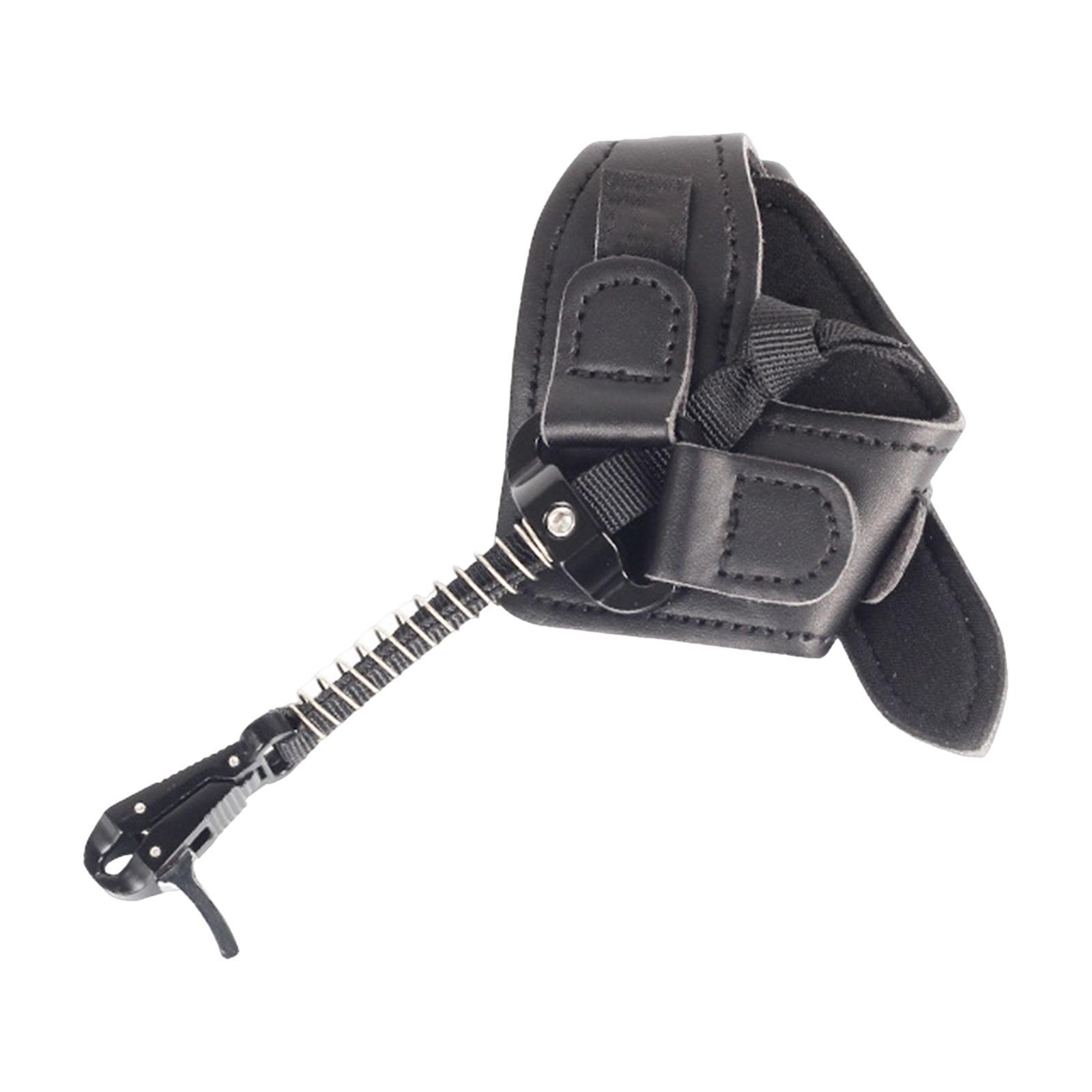 Release Aid Wrist Strap Finger Grip Adjustable Tool for Compound Bow