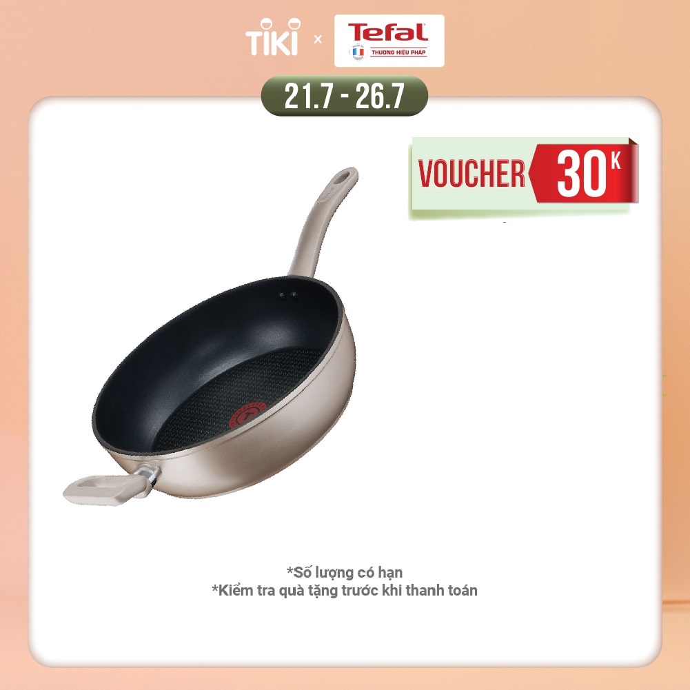 Chảo sâu lòng chống dính đáy từ Tefal Sensations 28cm dùng cho mọi loại bếp - Hàng chính hãng