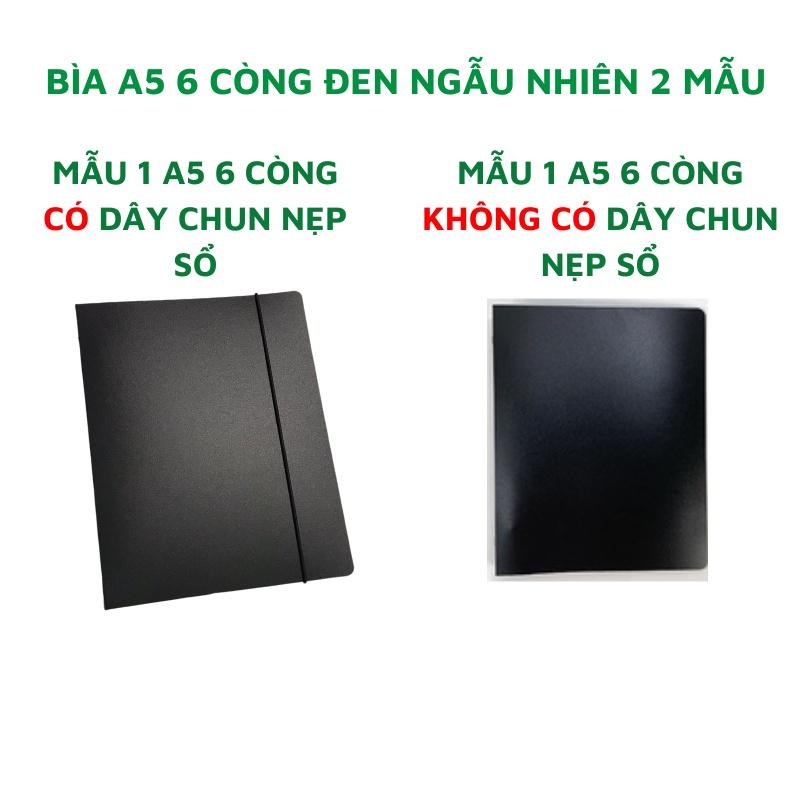 Sổ còng A5 6 còng bìa sổ còng binder giấy refill full set sổ A5 vpp Decorme