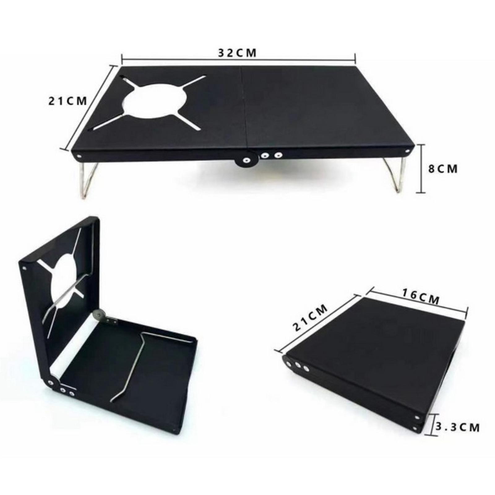 Outdoor Folding Stove Table Stove Stand Bracket Desk Fishing Hiking Picnic