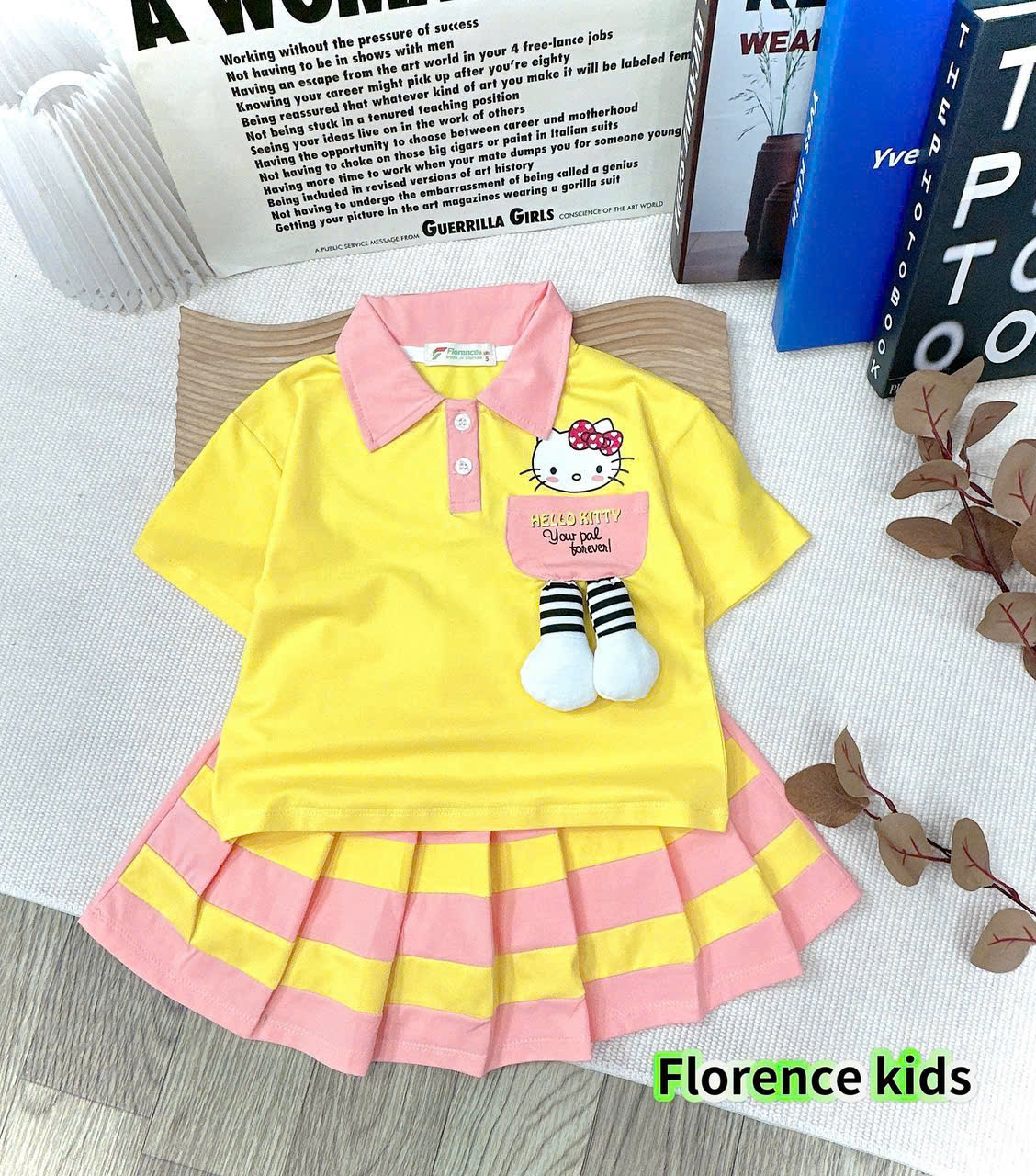 [MẪU MỚI] Đồ bộ giả váy cho bé gái phong cách thể thao năng động từ 20-40kg chất cotton mềm mịn mát