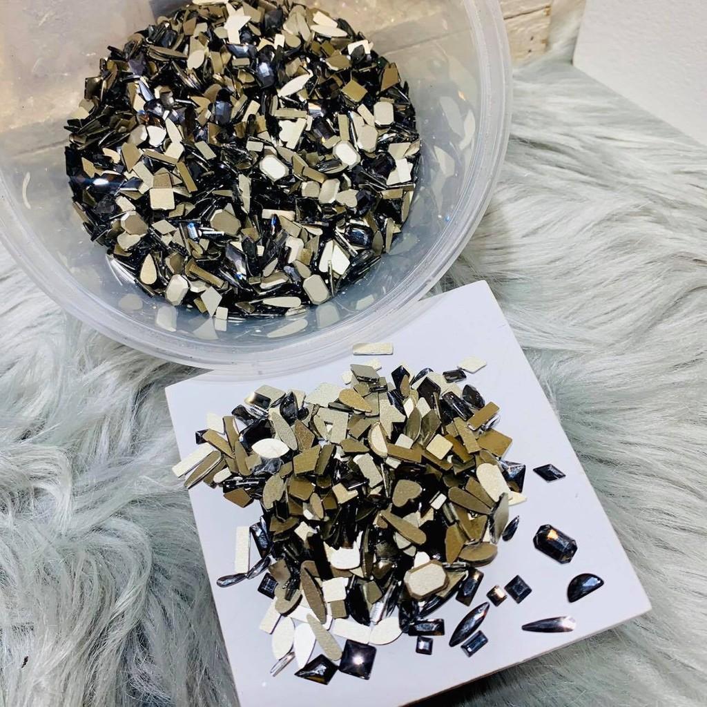 Đá chân dẹt mix 100 viên