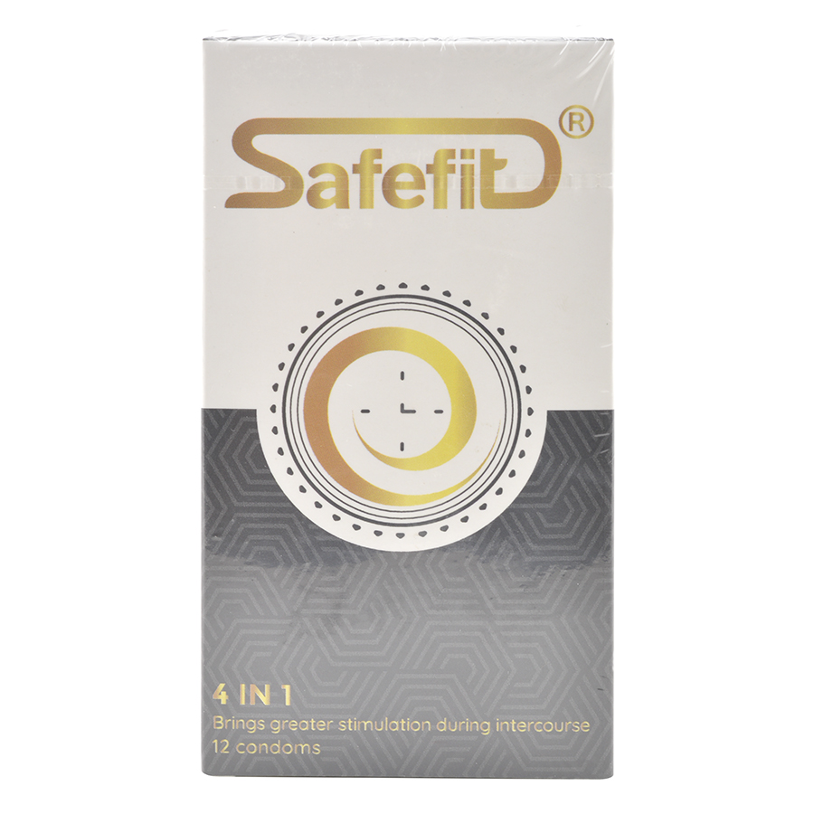 Combo 2 Hộp Bao Cao Su SafeFit 4 In 1 (12 Gói / Hộp)