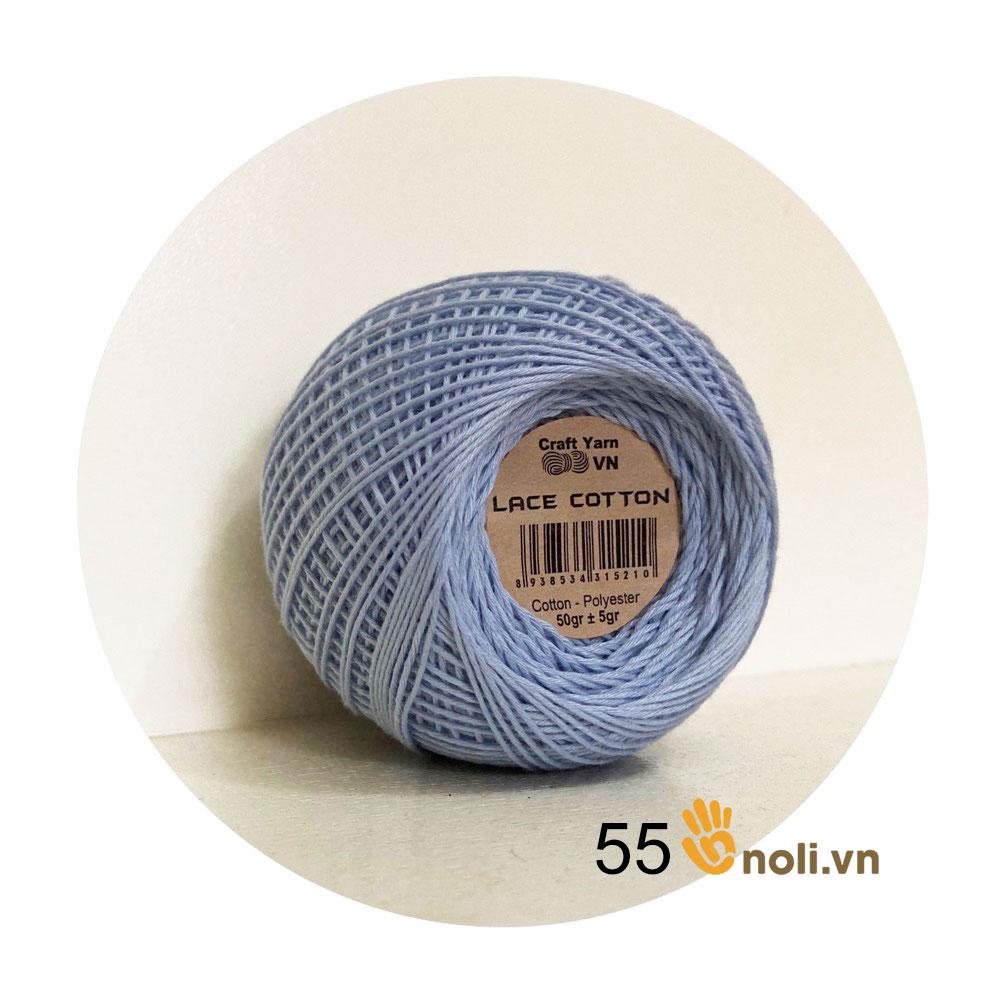 Sợi Lace Cotton nguyên hộp 6 cuộn 1 màu