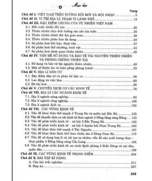 Sách - Câu hỏi và bài tập trắc nghiệm Địa lý theo chủ đề 12