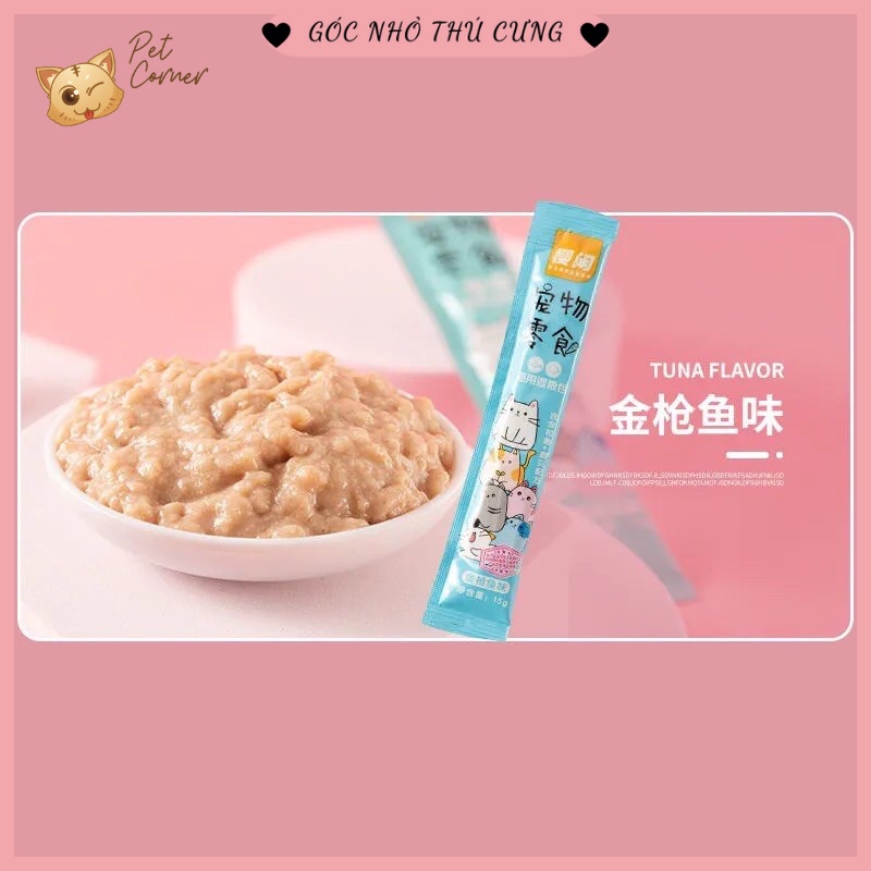 Combo 10 chiếc súp thưởng cho mèo giá rẻ Pet Snacks, Ciao, Shizuka, Cat Food