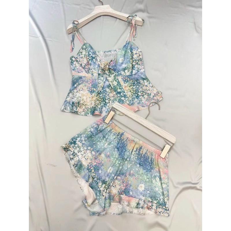 BỘ LỤA 2 DÂY QUẦN CỘC HO NHÍ XINH