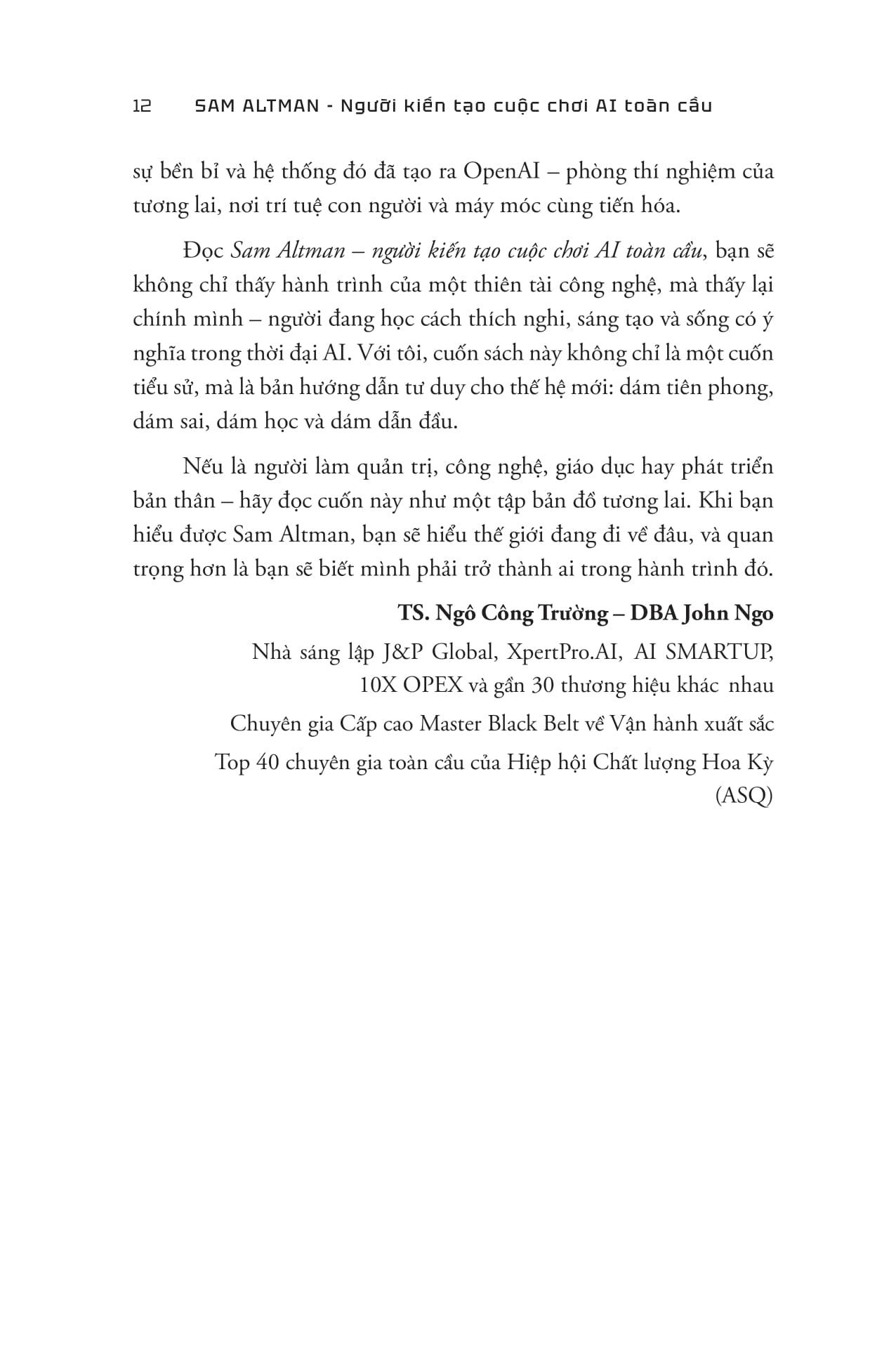 Sách - Sam Altman - Người Kiến Tạo Cuộc Chơi AI Toàn Cầu