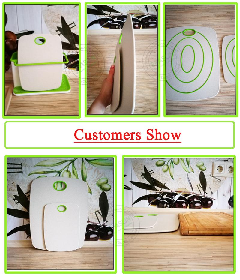 2 Cái/bộ Thớt Chống Trơn Trượt Khối Bàn Cắt Bộ Thân Thiện Với Môi Trường Rơm Lúa Mì Bếp Thịt Trái Cây Thực Phẩm Rau Ban dụng Cụ