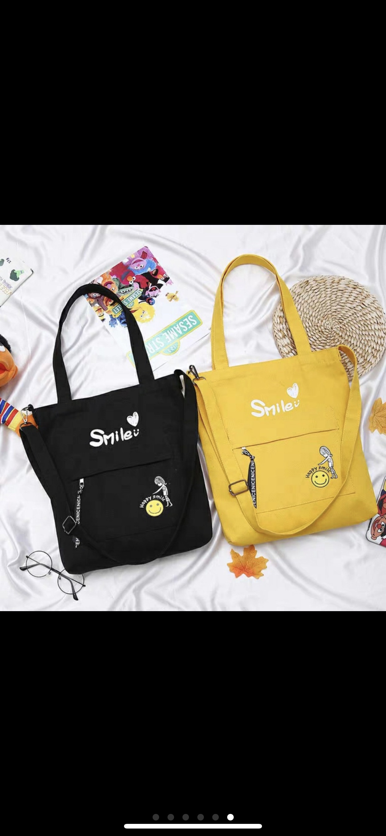 ￼Túi tote - SMILE MẶT CƯỜI