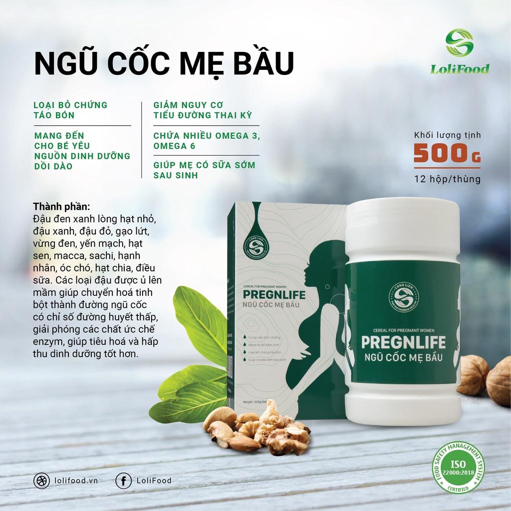 Ngũ Cốc Bà Bầu Pregnlife, Ngũ Cốc Siêu Hạt 14 Loại Hạt Dinh Dưỡng, Ngũ Cốc Dinh Dưỡng Cao Cấp Cho Mẹ Bầu Hộp 500gr