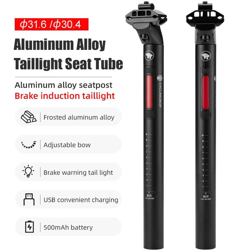 Ống chỗ ngồi Xe Đạp Hợp kim nhôm phía sau nổi 30.4/31.6 chiều dài xe đạp leo núi ống chỗ ngồi