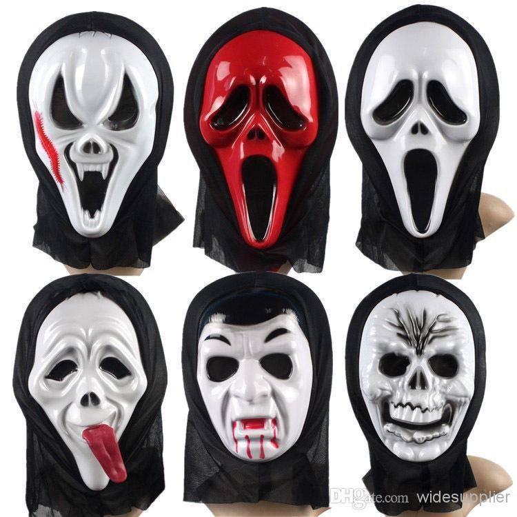 MẶT NẠ MA HALLOWEEN/HÓA TRANG COSPLAY SÁT NHÂN/GHOST/- Mặt nạ Ghost Face hóa trang Halloween có vải trùm đầu