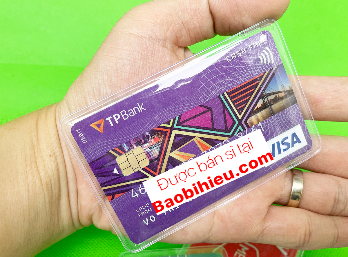 Combo 100 chiếc túi bọc Căn Cước Công Dân Thẻ ATM Bằng Lái Xe Card visit