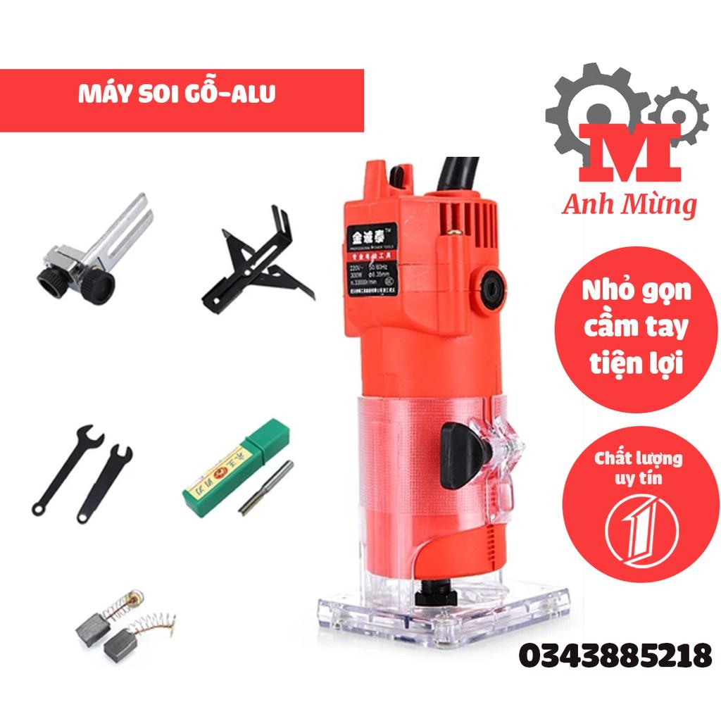 Máy Soi alu-máy phay gỗ cầm tay,thiết kế nhỏ gọn tiện lợi công suất lên đến 800W