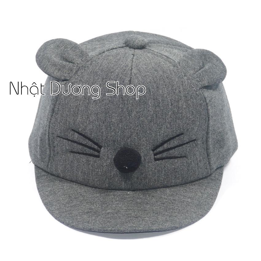 Nón Em Bé hoạ tiết con thú dành cho trẻ em từ 6-14 THÁNG - Chất liệu vải nhung cao cấp mềm mại cho bé