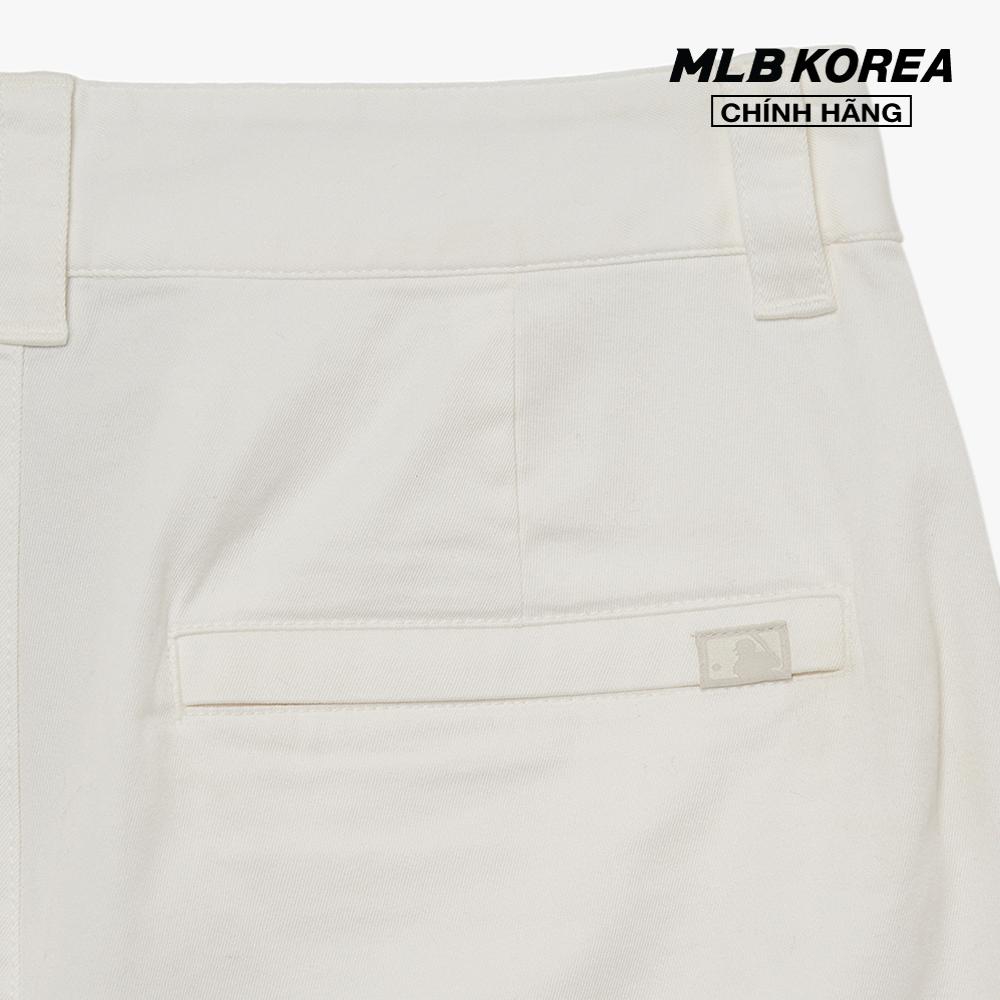 MLB - Quần shorts ngang gối nữ Basic Medium Logo Bermuda 3FSMB0633-07WHS