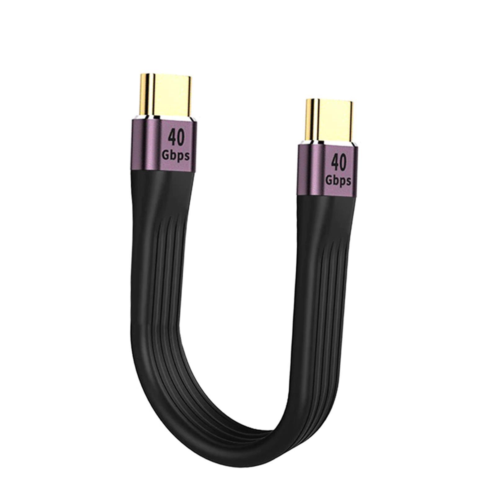 Short USB C Cable 100W 0.5ft 8k for 4/3 Docking