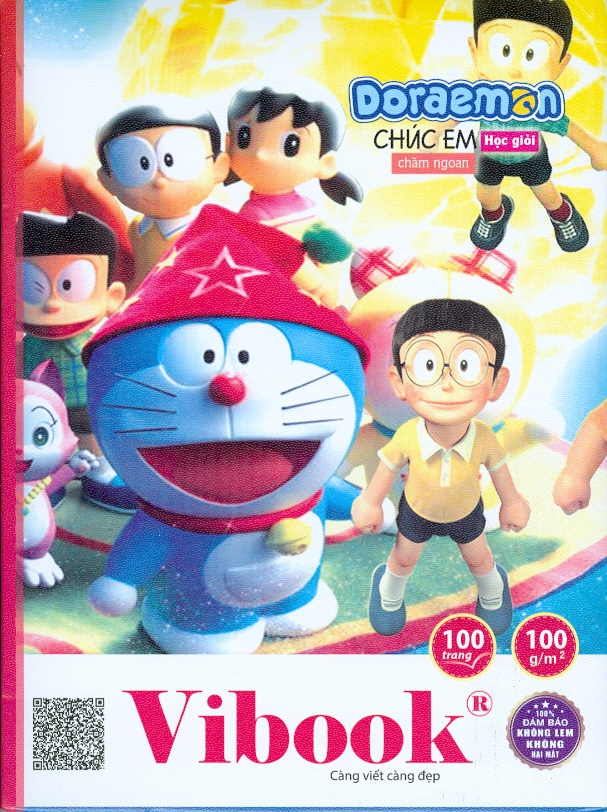 Tập Vibook DORAEMON &quot;Chúc Em Học Giỏi, Chăm Ngoan&quot; in caro