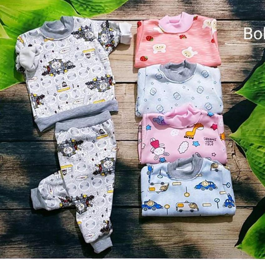 Bộ nỉ bông dài tay nhiều size và nhiều mẫu cho bé