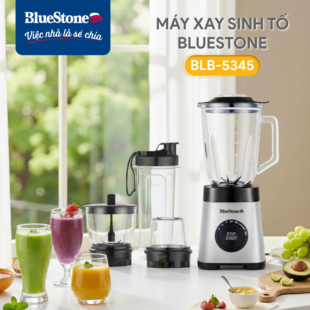 Máy Xay Sinh Tố BlueStone BLB-5345 1.5 Lít 800W - Hàng chính hãng
