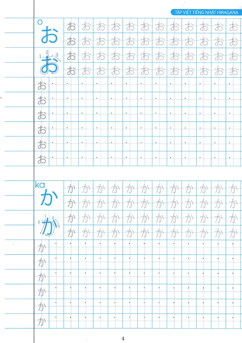 Tập Viết Tiếng Nhật Hiragana _HA