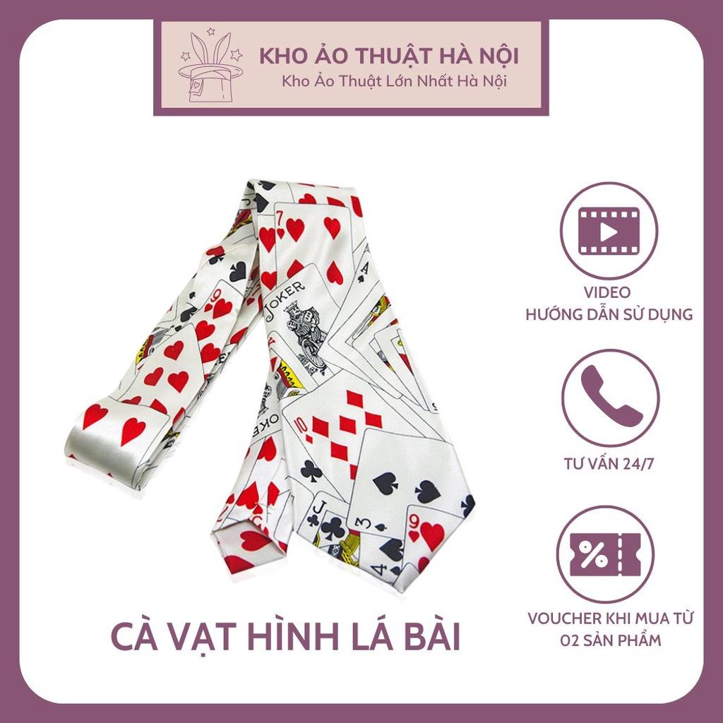 Cà Vạt Ảo Thuật Hình Lá Bài Xúc Xắc Cực Chất Dành Cho Dân Chơi Poker Phụ Kiện Thời Trang Chú Hề Ảo Thuật Gia