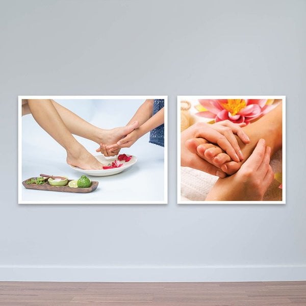 Tranh Spa &quot;Foot Massage&quot; | Tranh treo phòng Massage W2254 Canvas