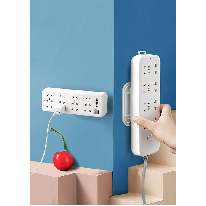 Miếng Dán Tường Treo Ổ Cắm Điện Treo Wifi Móc Treo Đa Năng Tiện Lợi