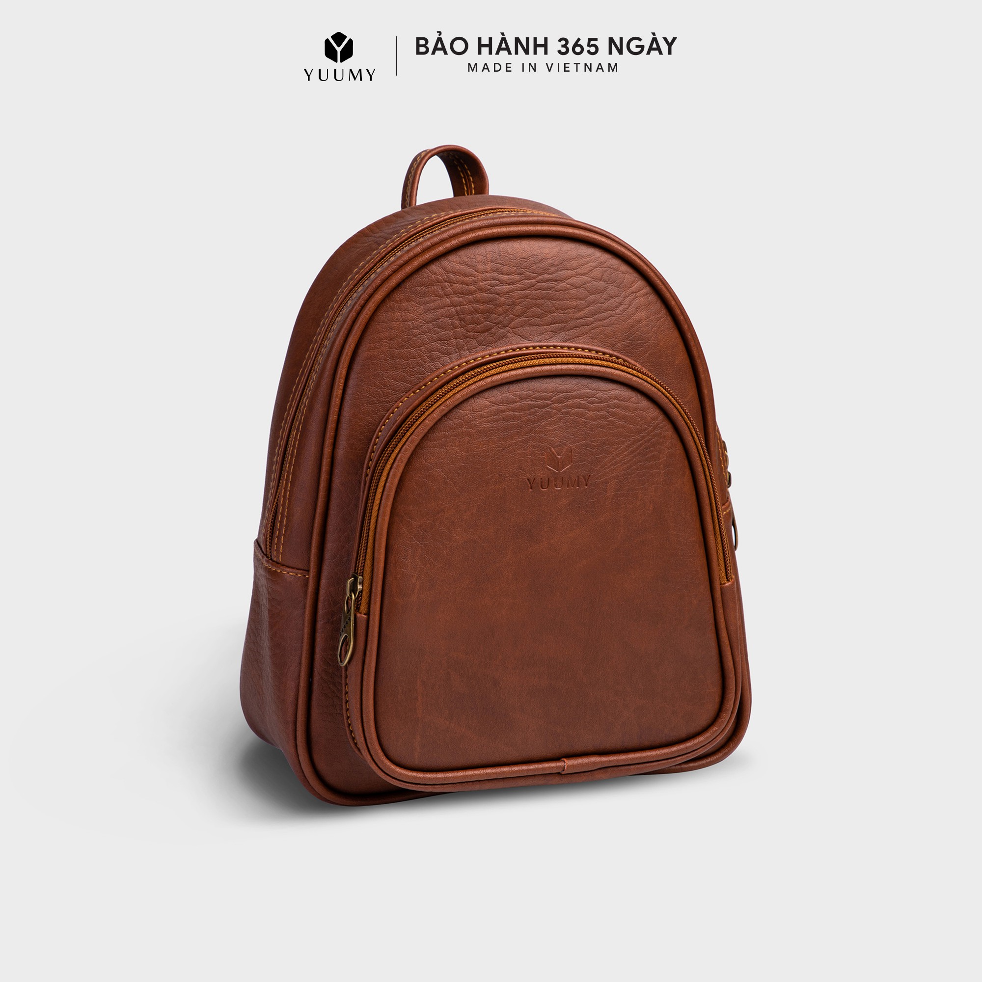 Hot Trend Balo Da Cao Cấp - Balo Nữ Thời Trang Yuumy Yba4 - Balo Da Bò Bền Đẹp - Bò Đậm