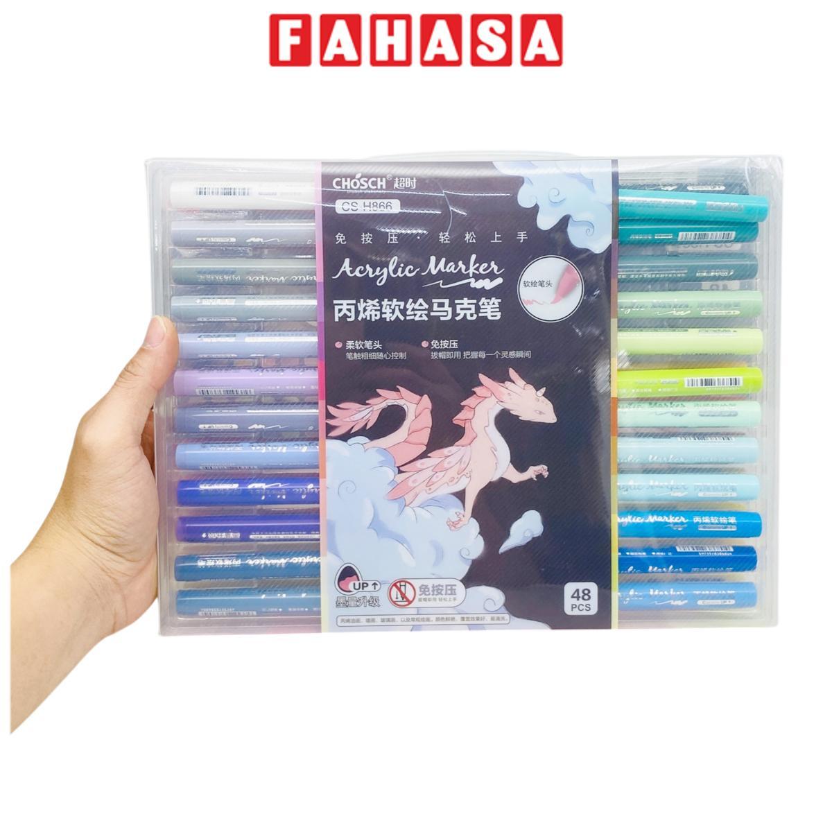 Hộp 48 Bút Lông Màu Acrylic - Chosch H866