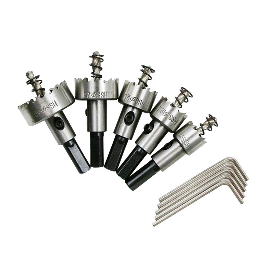 High Speed Steel HSS Hole Opener Metal Drill Bits Hole Cutter Saw Set