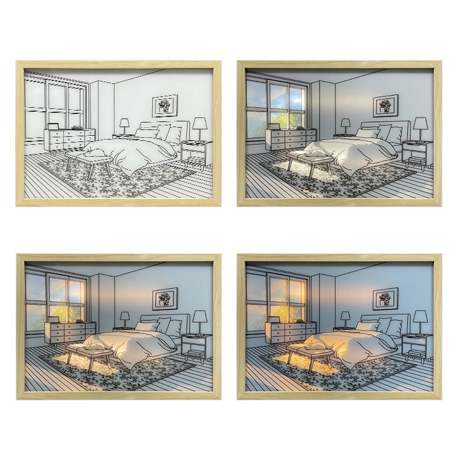 Light up Painting Wall Art Decor Picture Dimmable Lighting Painting Art