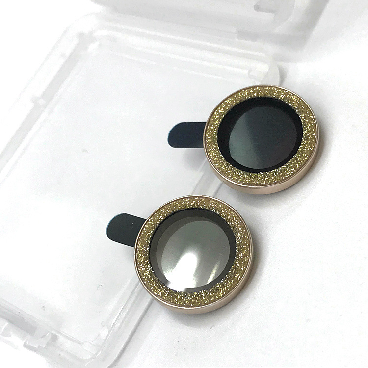 Bộ miếng dán kính cường lực Camera Diamond đính đá cho iPhone 13/ 13 Mini hiệu Greencase Lens Ring bảo vệ camera - Hàng nhập khẩu