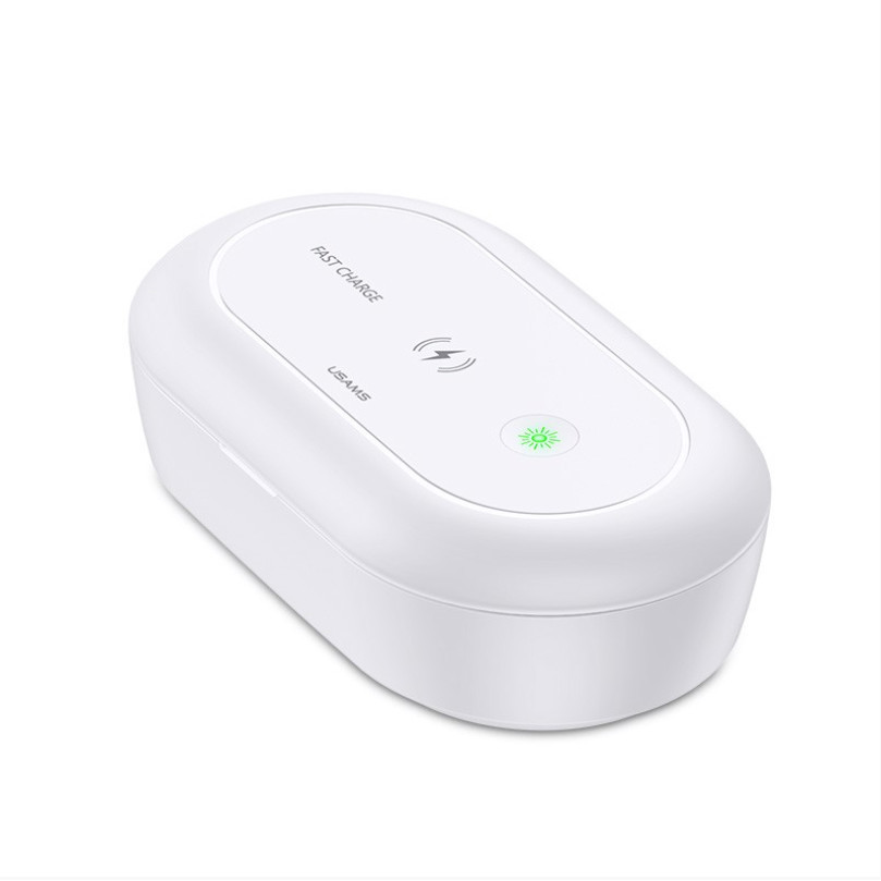 Máy diệt khuẩn, tiệt trùng mini đa chức năng tích hợp sạc không dây USAMS US-ZB138 Multi-function Mini Sterilizer With Wireless Charging - Hàng chính hãng