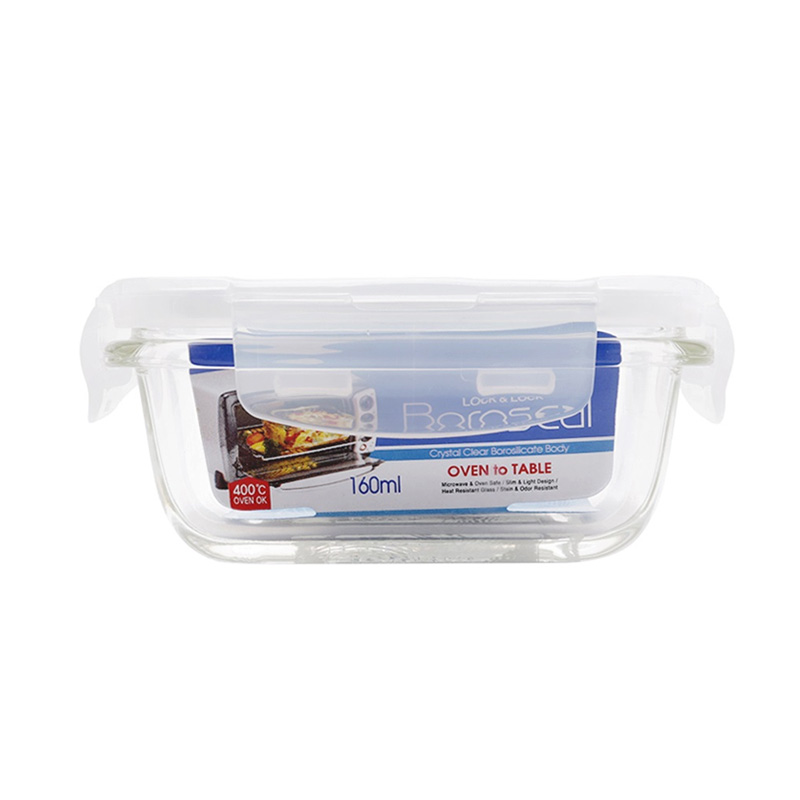 Hộp thủy tinh đựng thức ăn 160ml LocknLock LLG413, Hàng chính hãng, nắp đậy kín, dùng được lò vi sóng - JoyMall
